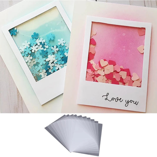 50pcs/ Handmade Shaker Cards