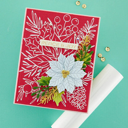 Blooming Flowers Hot Foil Plate & Metal Cutting Dies