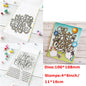 4*6inch Clear Stamps Cutting Dies Happy Wishes Sentiments