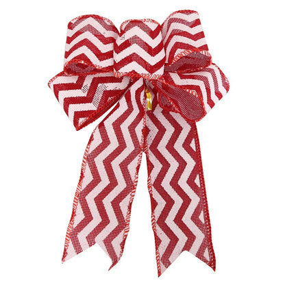 5pcs/set Red Bow Christmas Ribbon Bows