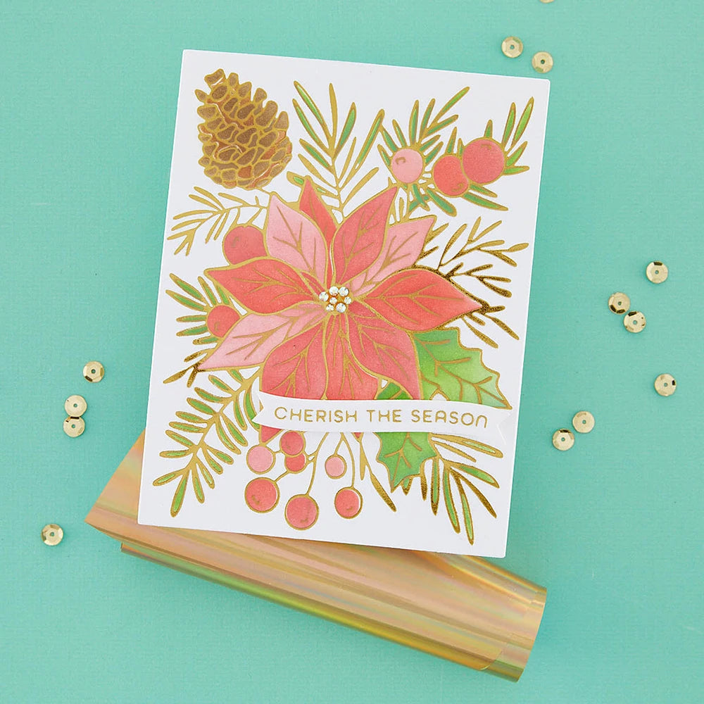 Blooming Flowers Hot Foil Plate & Metal Cutting Dies