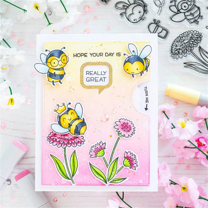 Bee Happy Clear Stamps and Cutting Dies