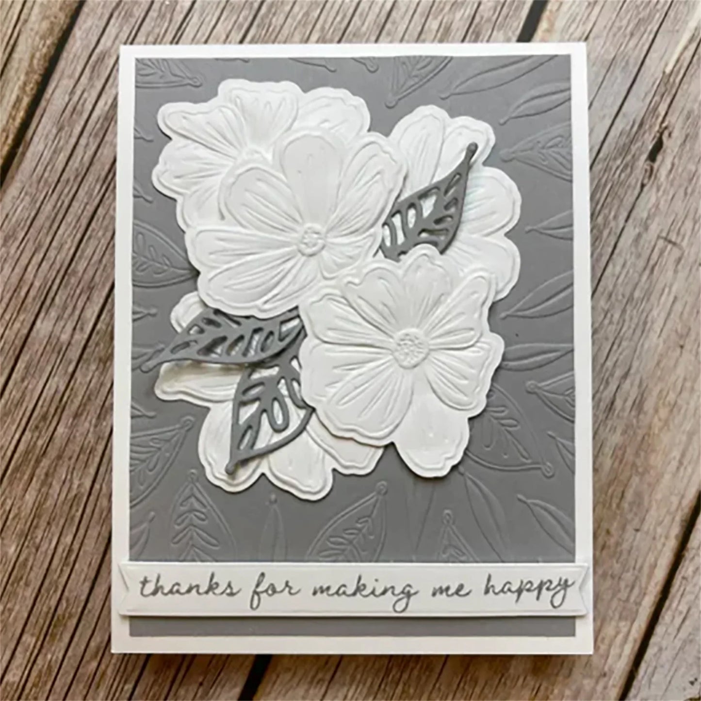 3D Embossing Folder and Coordinating Cutting Dies