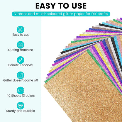 Glitter Cardstock Paper A4 Thick Cardstock