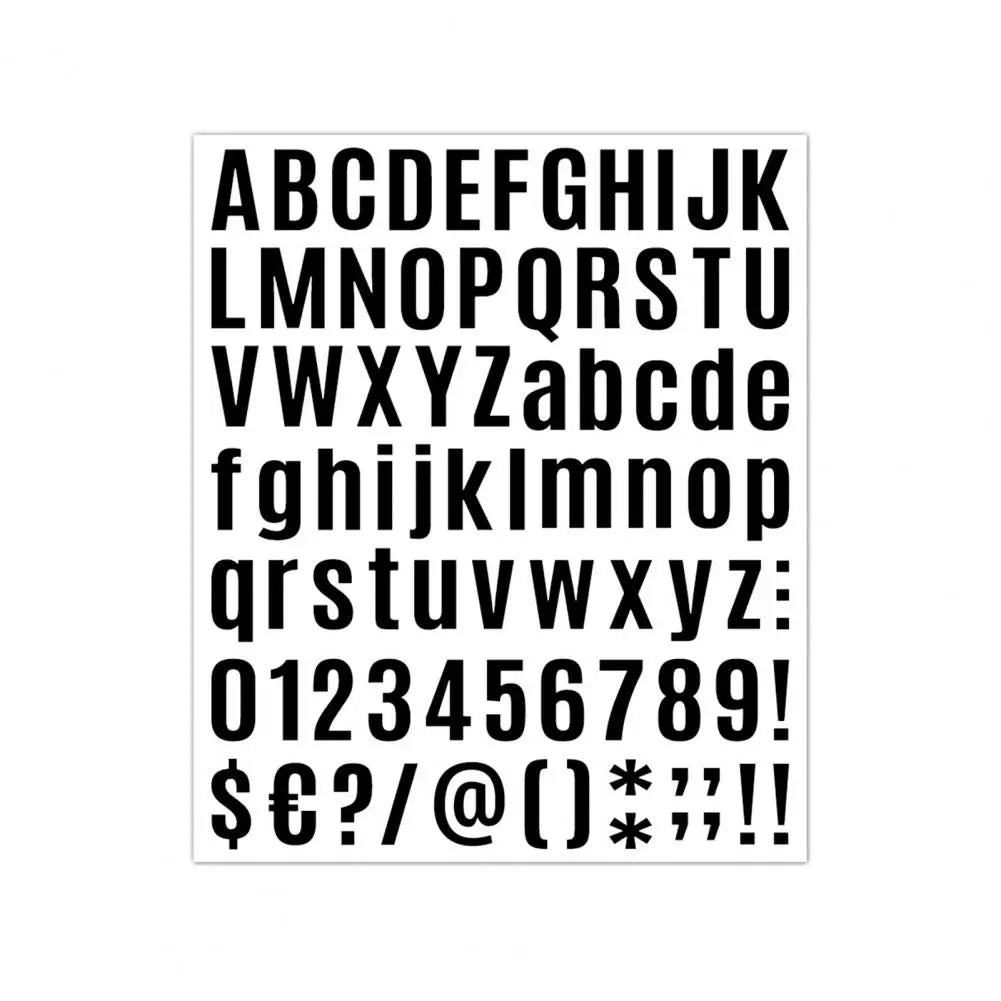 Self-adhesive Vinyl Sheets Alphabet Stickers