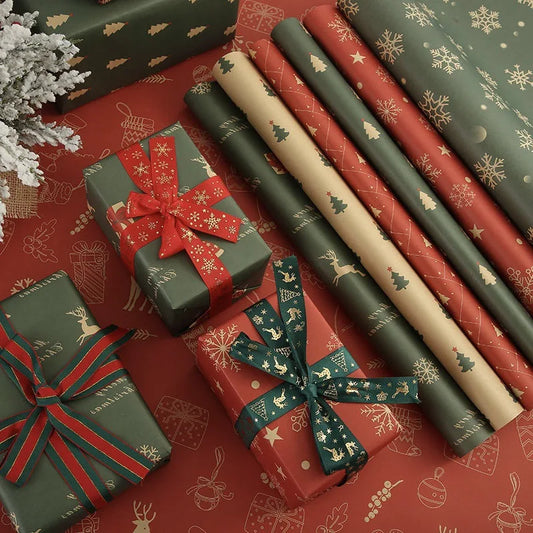 Christmas Kraft Paper Vintage Wrapping Paper