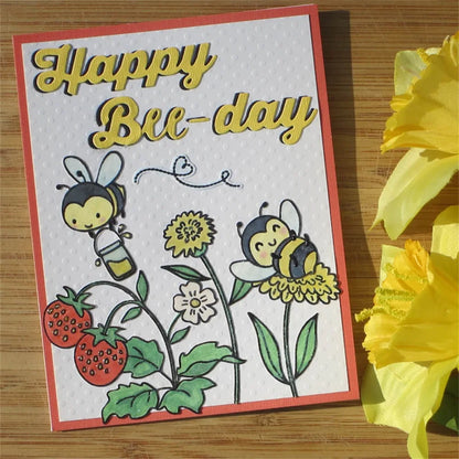 Bee Happy Clear Stamps and Cutting Dies