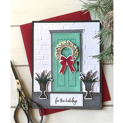 Holiday Door Decor Clear Stamps and Cutting Dies