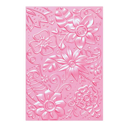 Beautiful Flower Petal Leaves 3D Embossing Folder