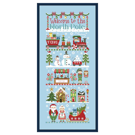 North Pole cross stitch kit 18ct 14ct 11ct