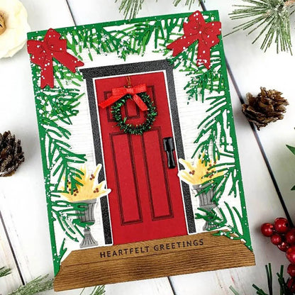 Holiday Door Decor Clear Stamps and Cutting Dies