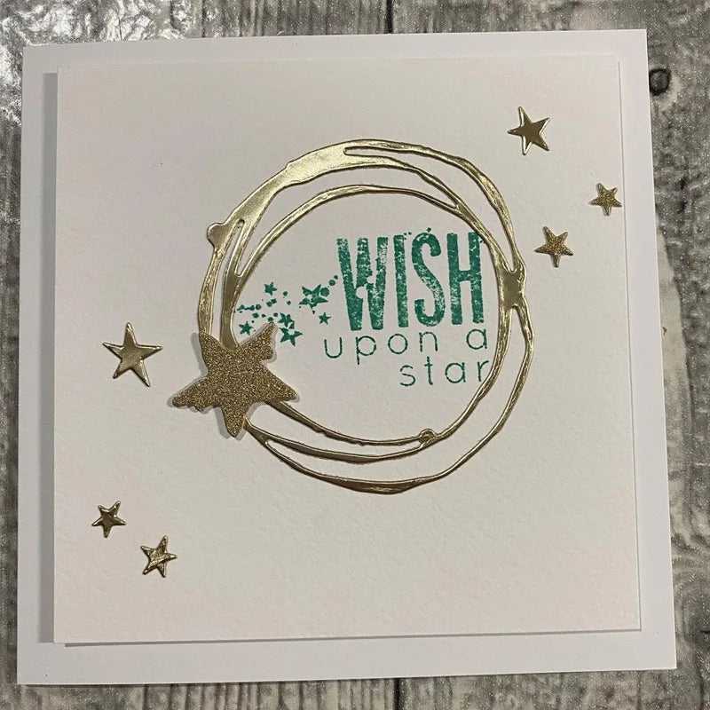 Shine Bright Smile SPARKLE Words Clear Stamps