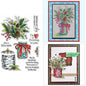 Clear Stamps Holly Poinsettia Pinecone Elk Mice