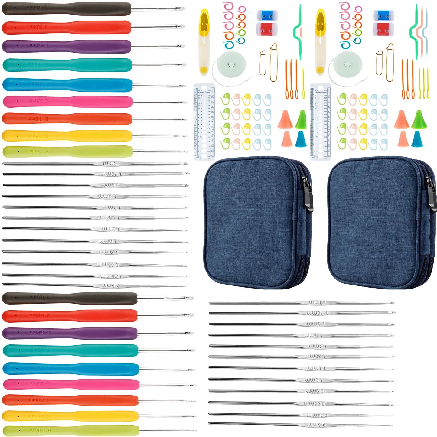 Crochet Hooks Set  2mm to 6mm Knitting Needles