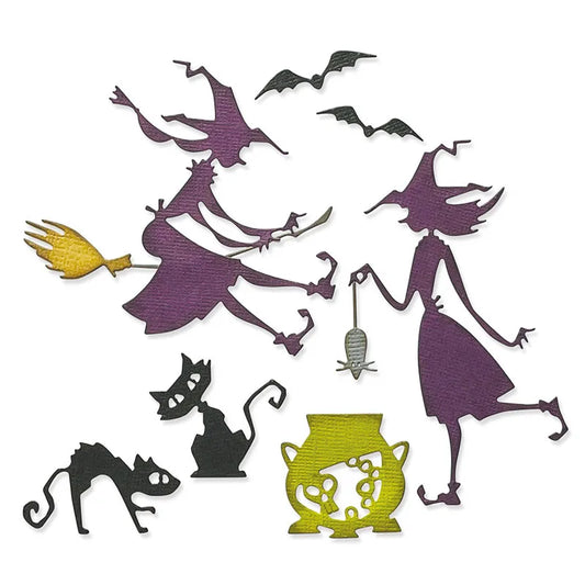 Witches Wildcat Bat Mixed Metal Cutting Dies