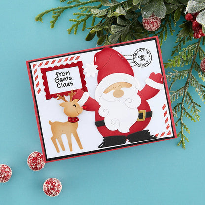 Clear Stamps Warm Wishes Christmas Hug Envelope Stamps