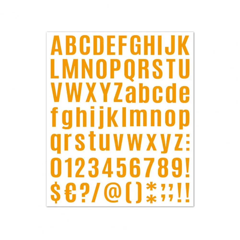 Self-adhesive Vinyl Sheets Alphabet Stickers