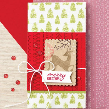 Festive Post Stamp and Cutting Dies Set