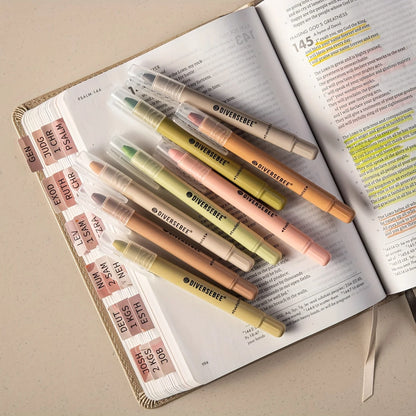 8Pcs Highlighters Bible Pens No Bleed