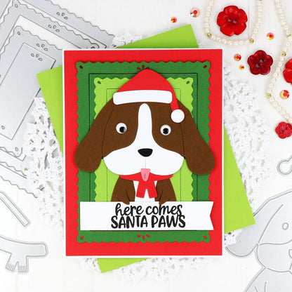 3*4inch Clear Stamps HO HO HO Meowy Christmas