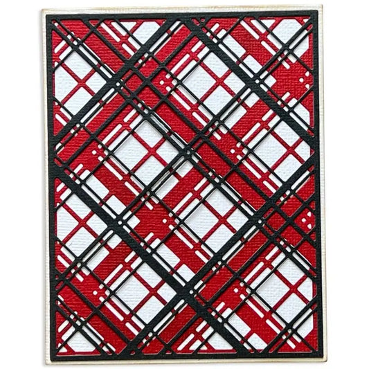 Diagonal Grid Background Frame Metal Cutting Dies