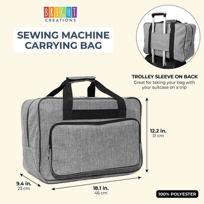 Sewing Machine, Craft Supplies Tote Bag 18x10x12