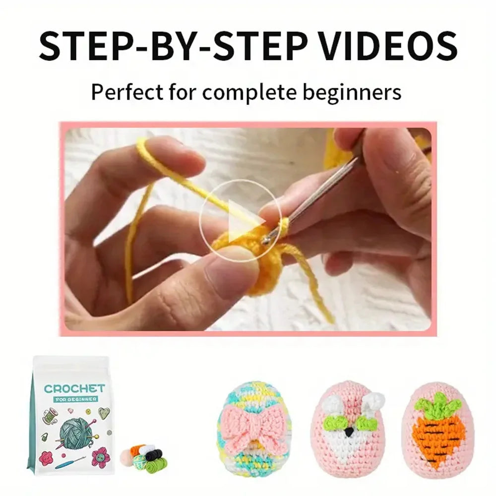 Easter Crochet Kit for Beginners Easter Eggs