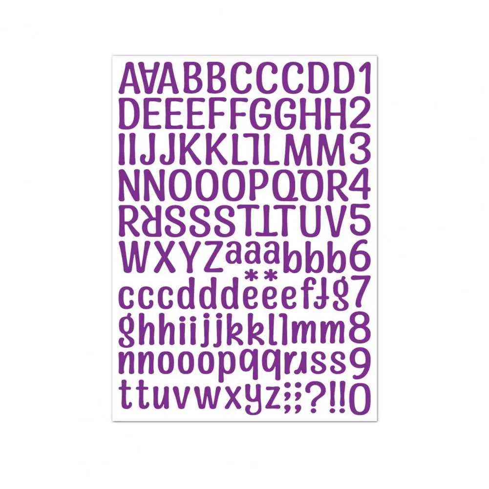 Self-adhesive Vinyl Sheets Alphabet Stickers