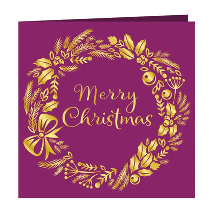 Merry Christmas Flower Wreath Cutting Dies